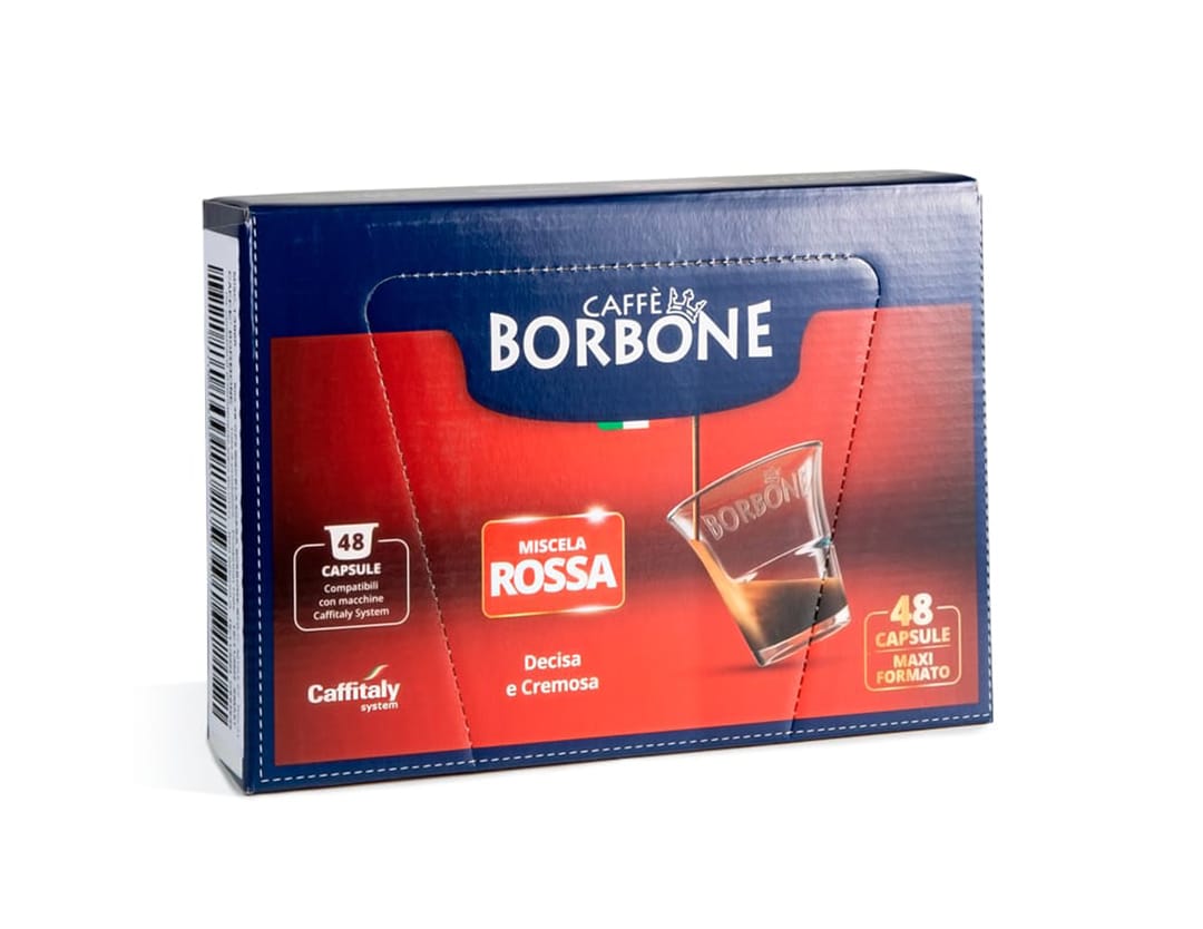 Caffè miscela rossa compatibile Caffitaly a marchio Borbone