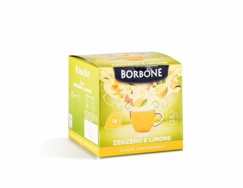 Infuso zenzero e limone in cialda carta a marchio Borbone