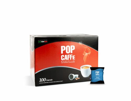 Pop caffè - miscela decaffeinato - 100 capsule - compatibile-lavazza-espresso-point