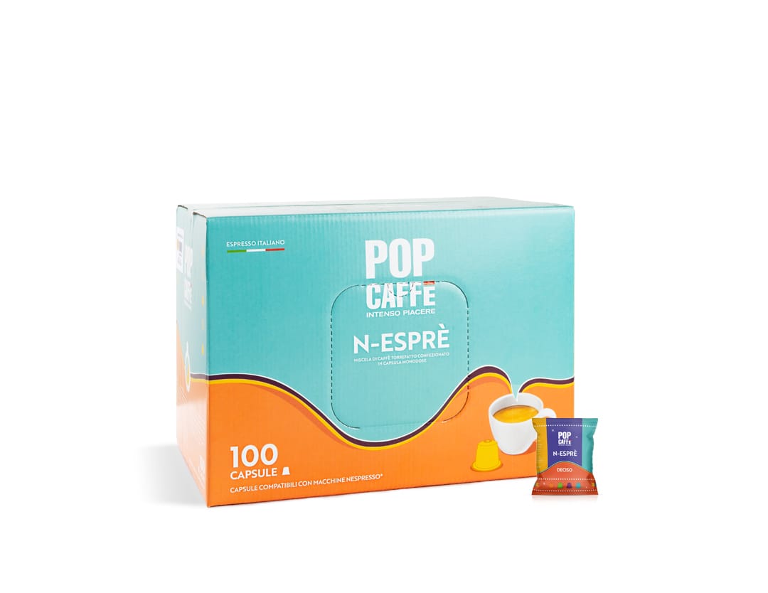 Pop Caffè - Caffè Deciso - 100 capsule - compatibile nespresso