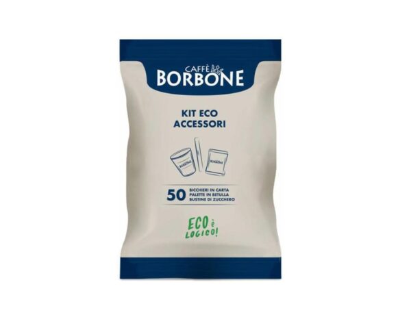 Kit ECO Bicchieri, palette e zucchero - 50 pezzi