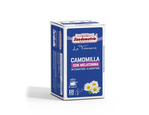 Infuso Camomilla con melatonina - Integratore Alimentare - 18 filtri