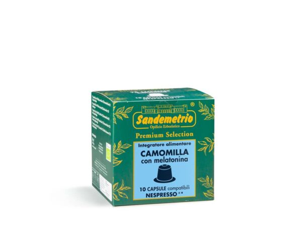 Camomilla con melatonina - Integratore Alimentare - 10 capsule