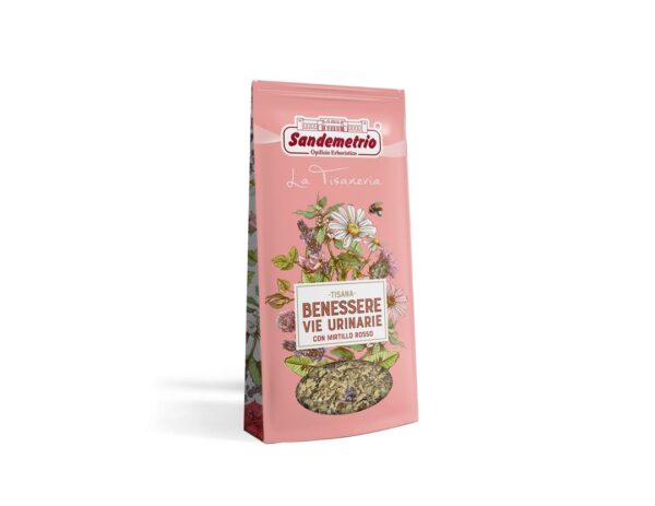 Tisana Benessere vie urinarie con Mirtillo Rosso - Integratore Alimentare - 100g