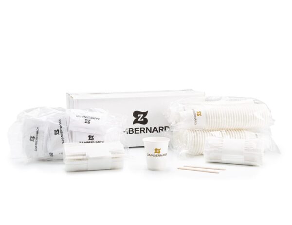 Kit Eco Bicchieri, palette e zucchero - 100 pezzi